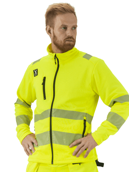 X Inspira Sweatshirt Yellow Class 3 Arbetströja Varsel